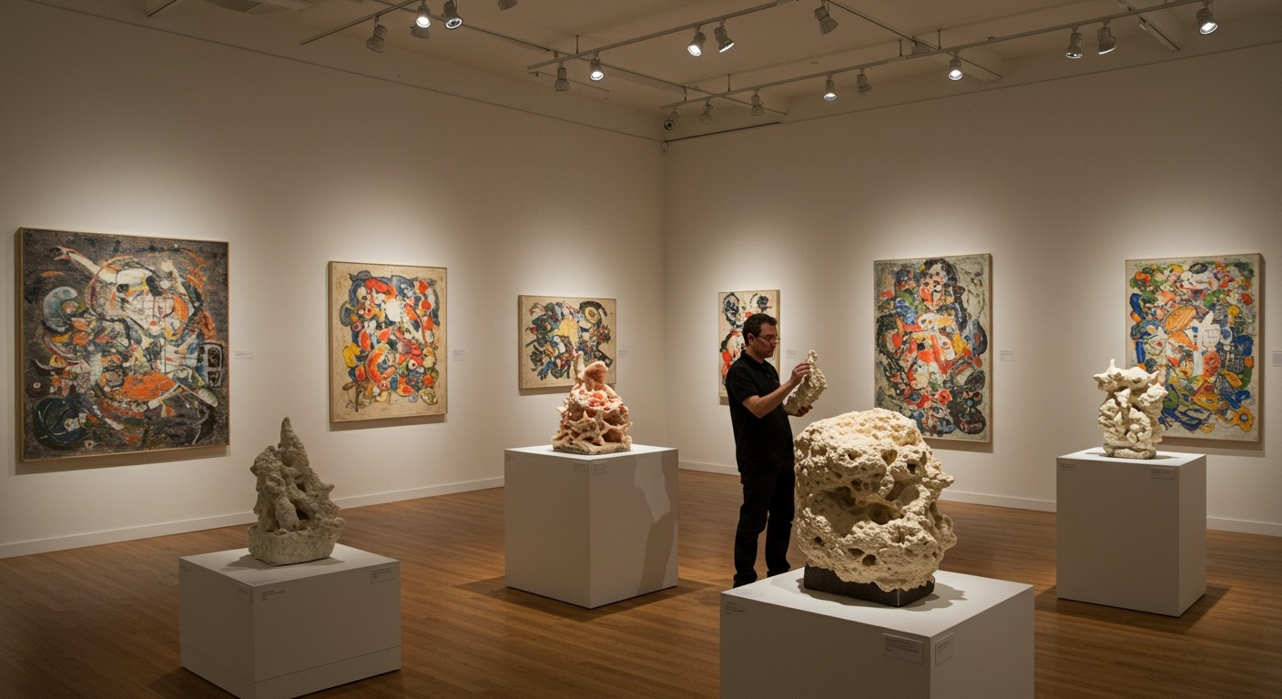 Poncsa Csaba korai munkáiban a formák újraértelmezése zajlik.