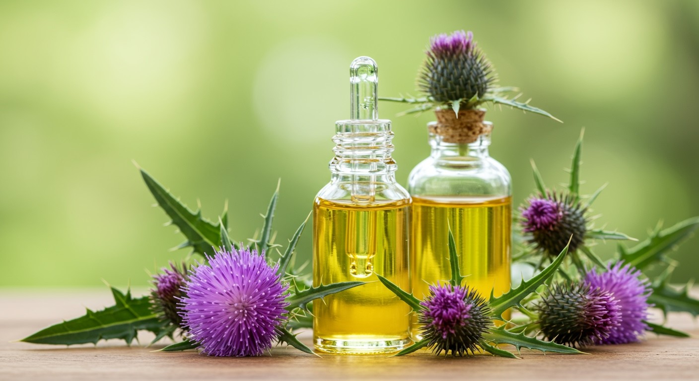 A máriatövis olaj védelmet nyújt a májsejteknek.