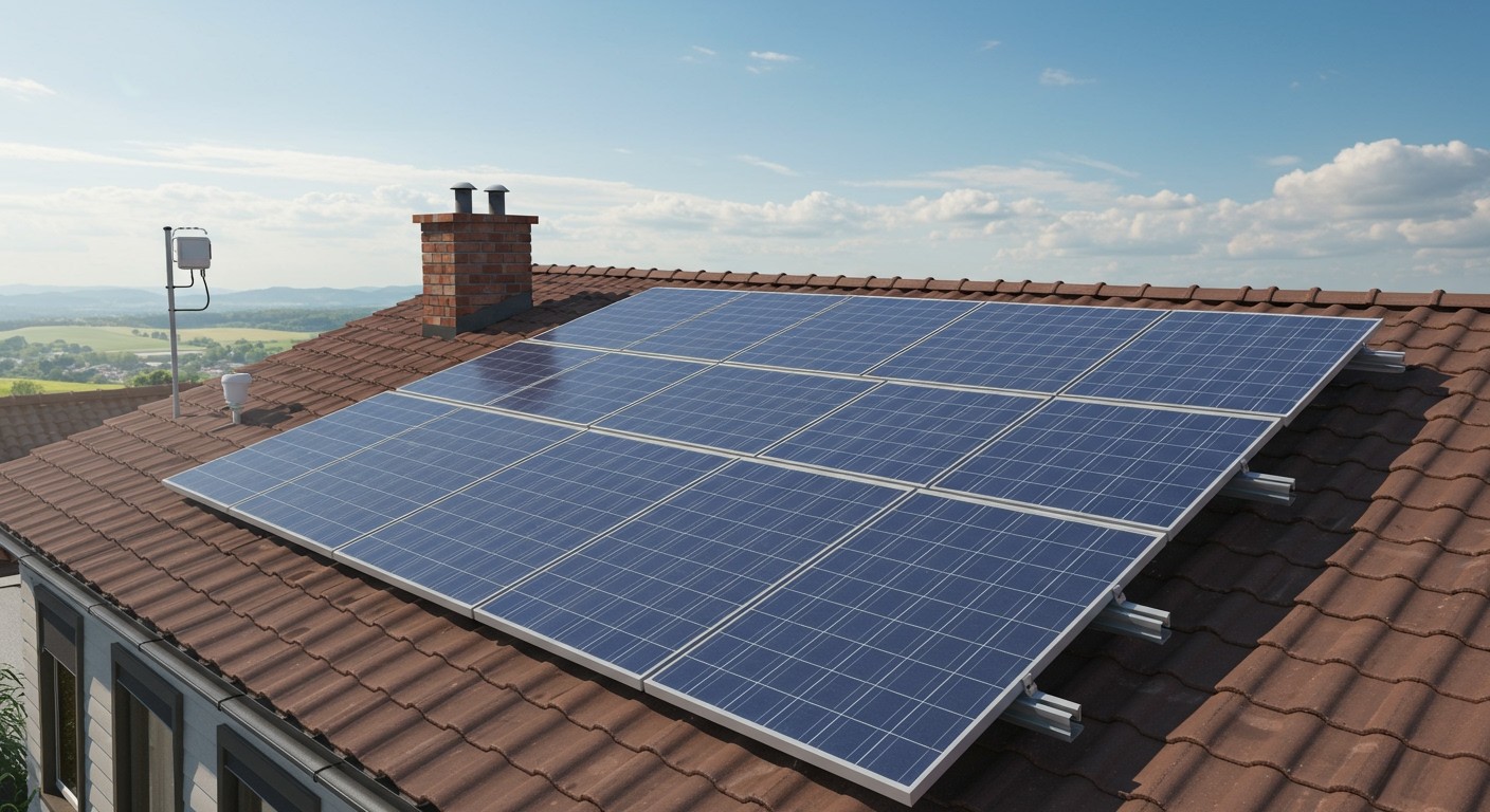 A tető dőlésszöge befolyásolja a napelemek hatékonyságát.