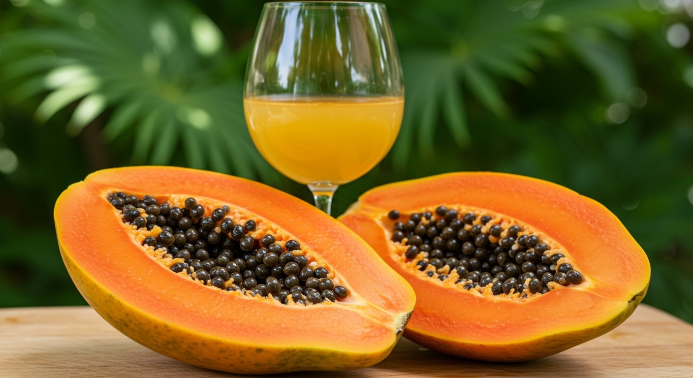 A papaya bor fogyasztása allergiás reakciót válthat ki.