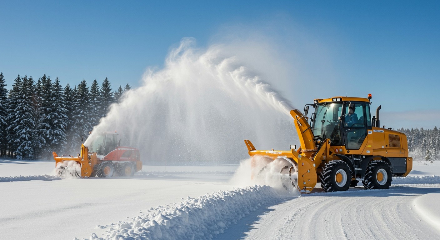 A turbinás hómarók gyorsabb és hatékonyabb hóeltávolítást biztosítanak.