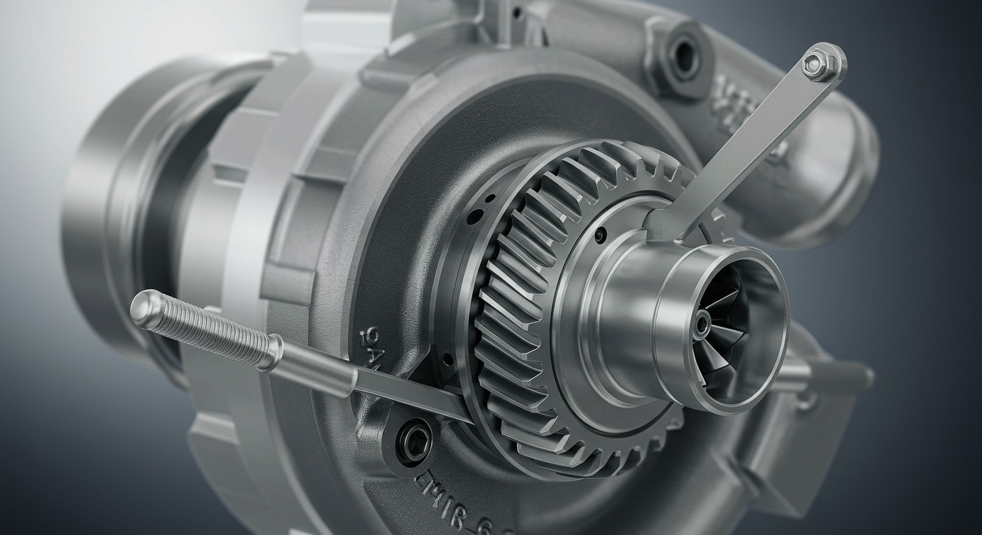 A VGT lapátok optimális szögbeállítása javítja a turbó hatékonyságát.