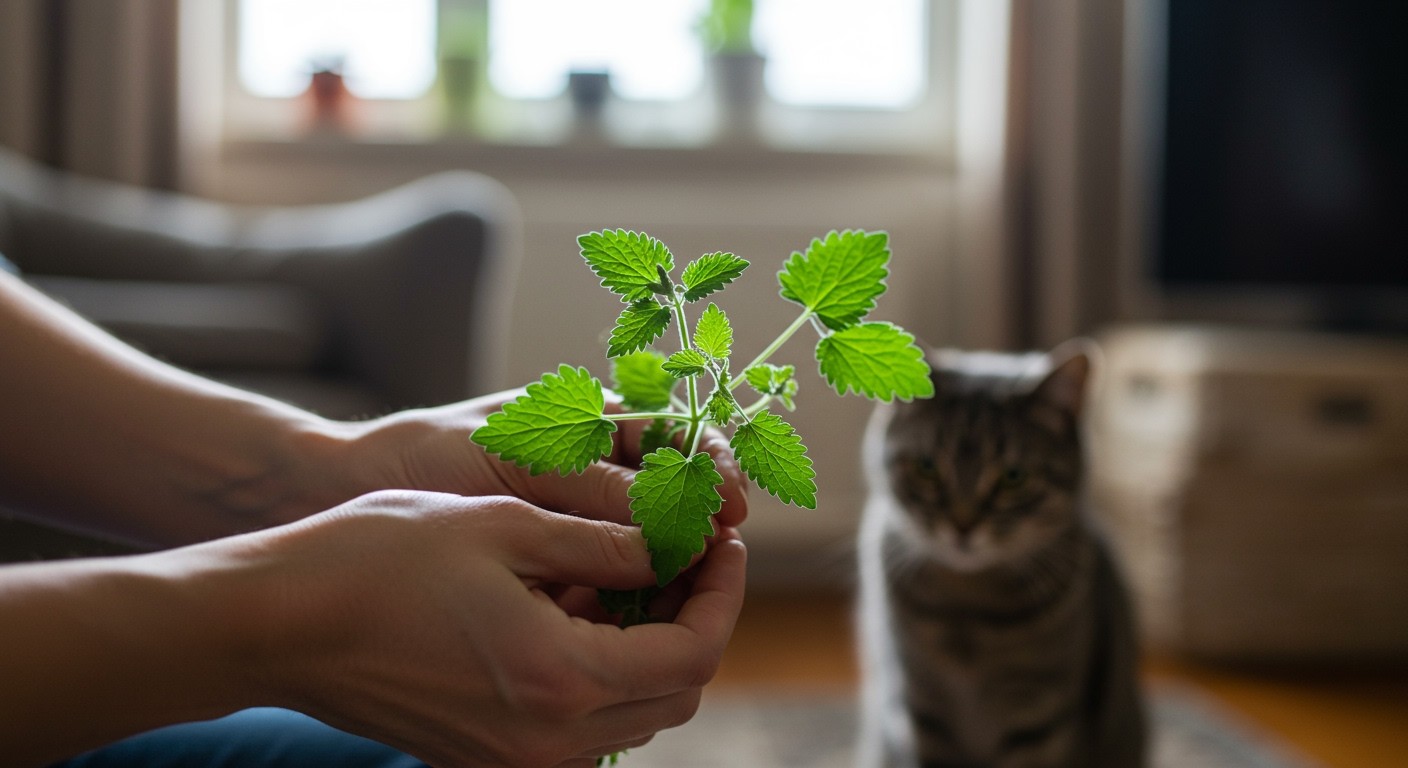 A macskamenta embereknek is nyugtató hatású lehet.