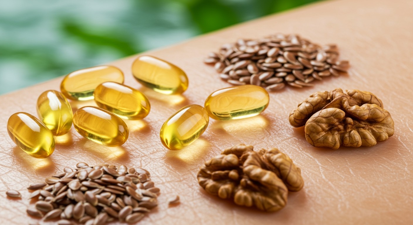 Az Omega-3 zsírsavak segítik a bőr hidratáltságát.