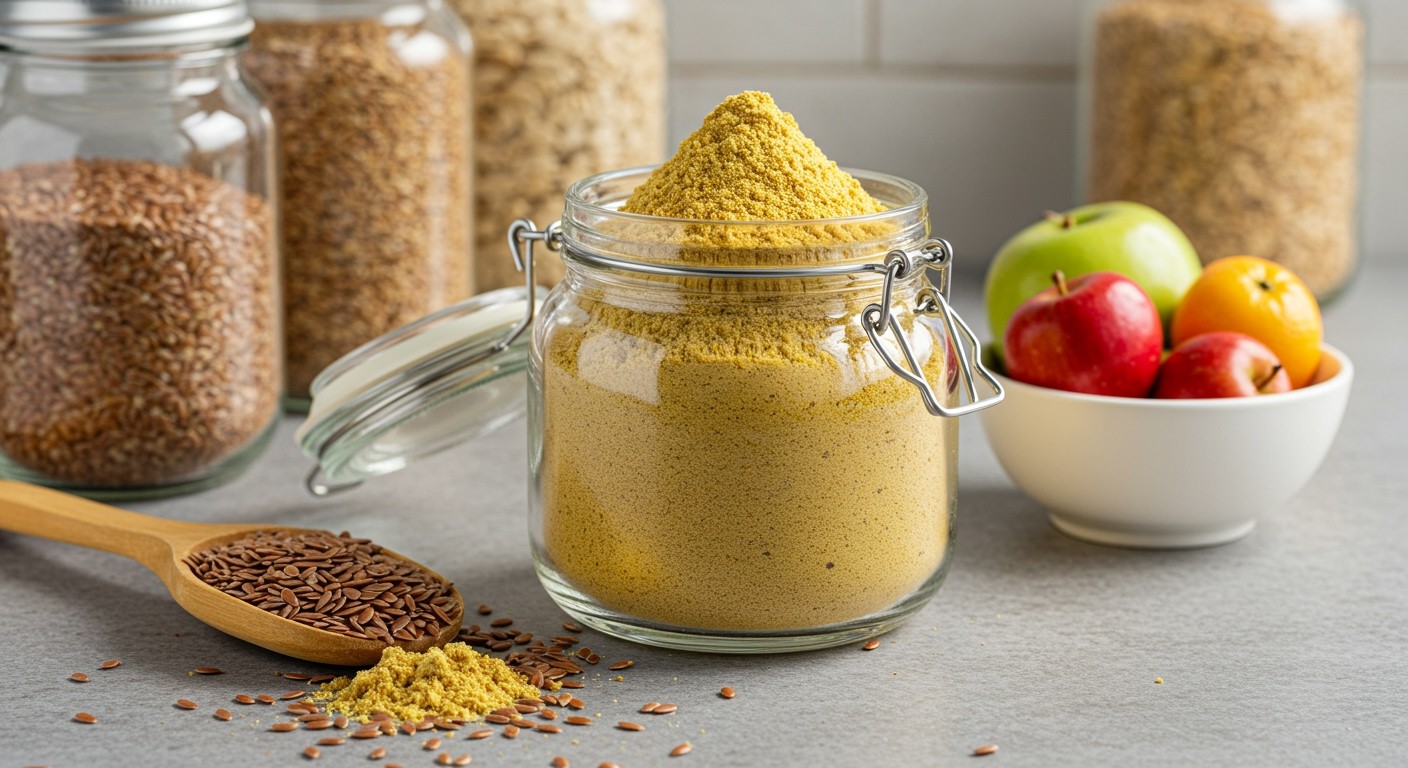 A lenmagliszt hűtve sokáig friss marad.