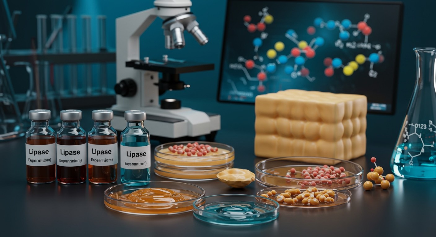 A lipázok zsírok lebontásában nélkülözhetetlen szerepet játszanak.